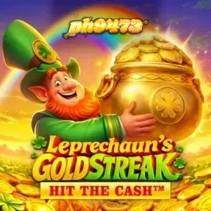 Leprechaun’s Gold Streak Hit The Cash slot game interface with golden coins and Irish theme